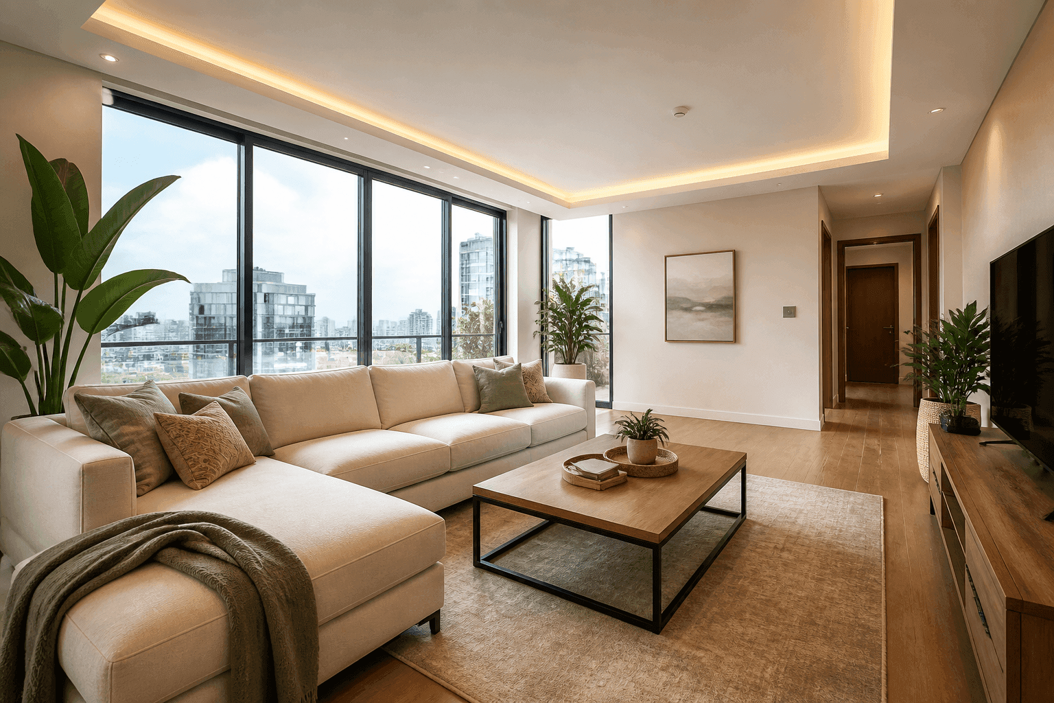 Bright residential interior — guest-ready home cleaning